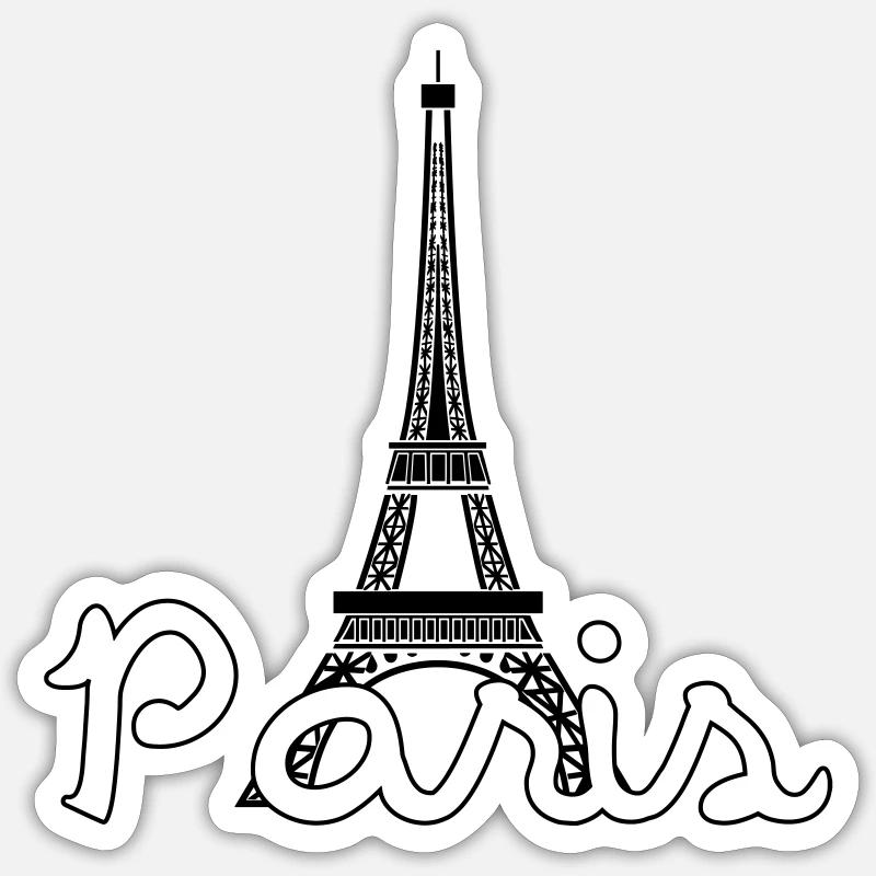 Paris Sticker size S (10 x 10 cm)
