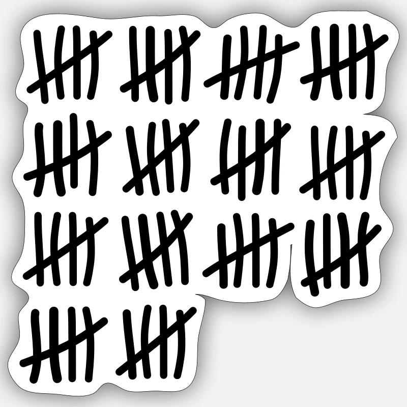 70 Birthday - Sticker size S (10 x 10 cm) - white matte