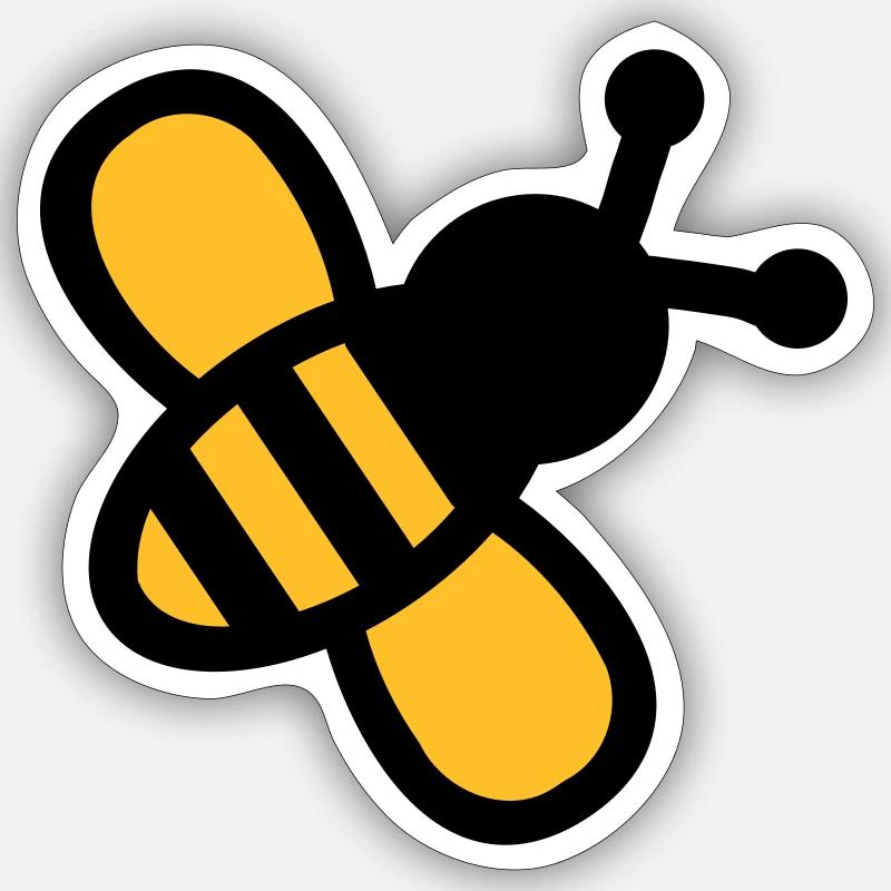 Bee Sticker size S (10 x 10 cm)