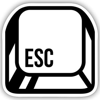 Computer - Sticker Größe S (10 x 10 cm) - Mattweiß - Vorne