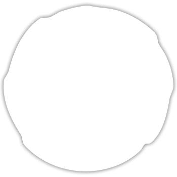 Circle shape circle icon design variant New white - Sticker size S (10 x 10 cm) - white matte - Front