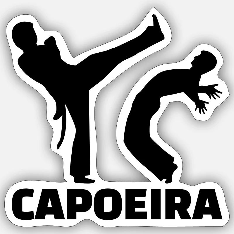 Capoeira - Sticker size S (10 x 10 cm) - white matte