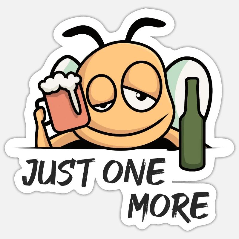 Juste un de plus - Sticker taille S (10 x 10 cm) - blanc mat