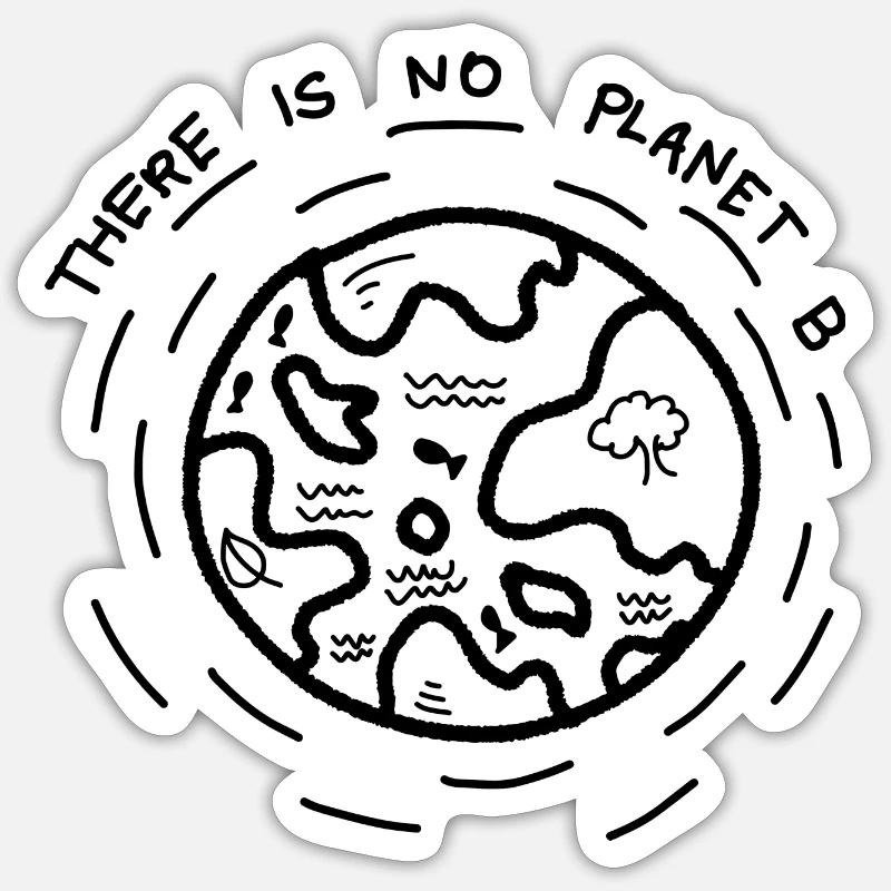 There is no Planet B Sticker Größe S (10 x 10 cm)