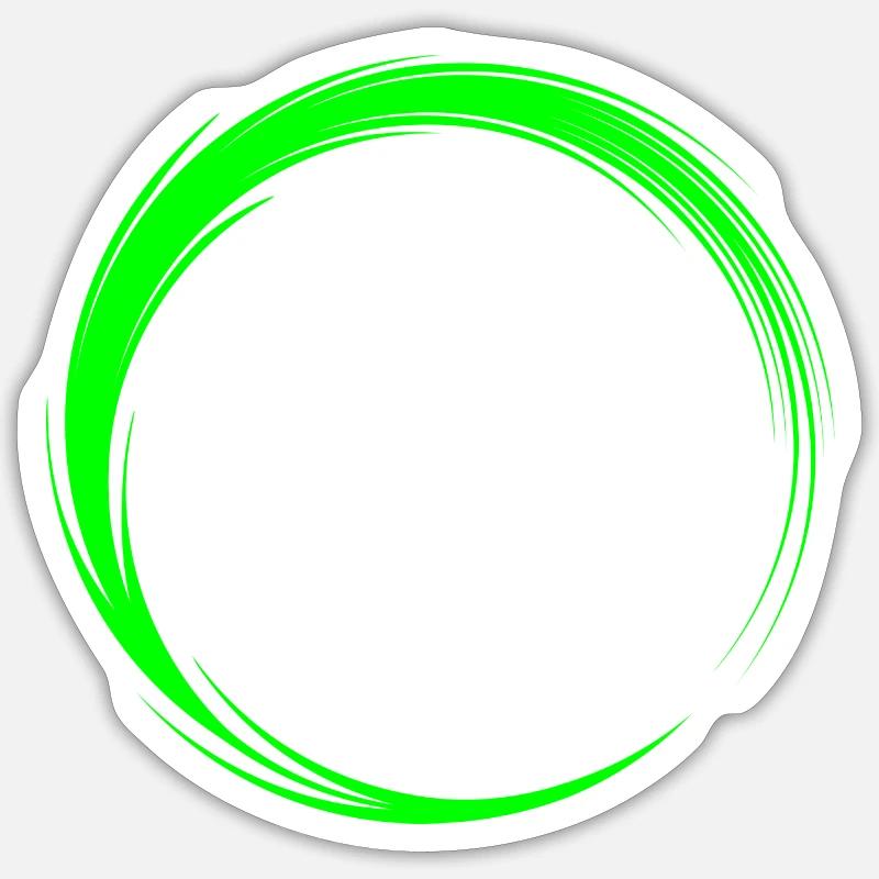 Cirkelikonets form Sticker størrelse S (10 x 10 cm)