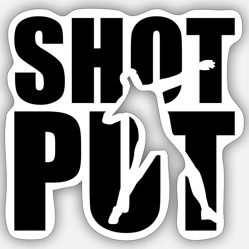 Shot put Sticker size S (10 x 10 cm)