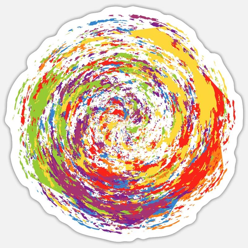 Farbexplosion Sticker Größe S (10 x 10 cm)