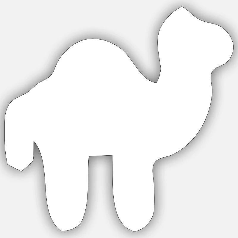 Kamel Sticker Größe S (10 x 10 cm)