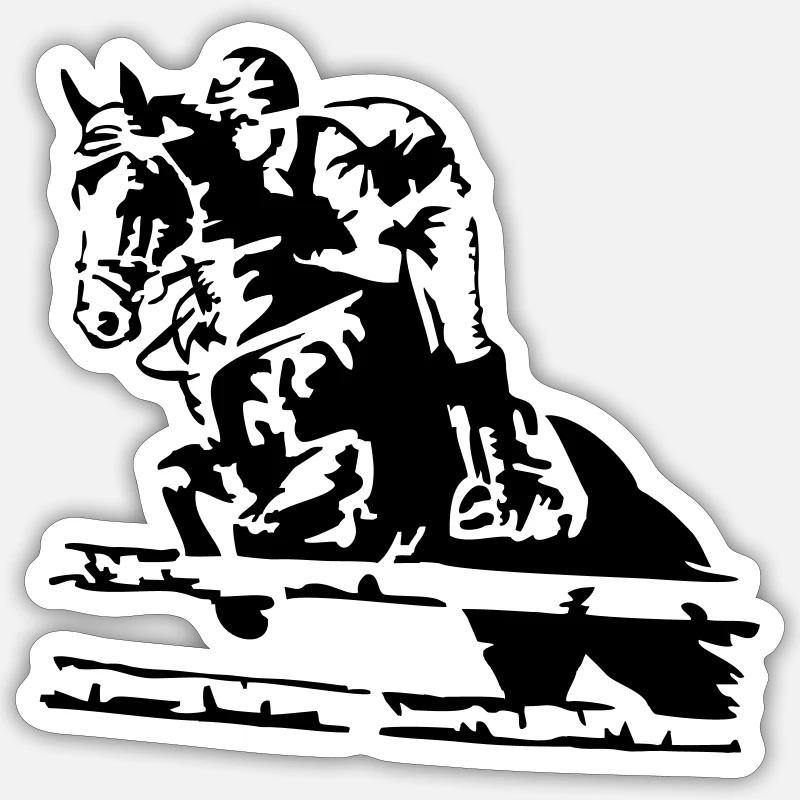 course - Sticker taille S (10 x 10 cm) - blanc mat