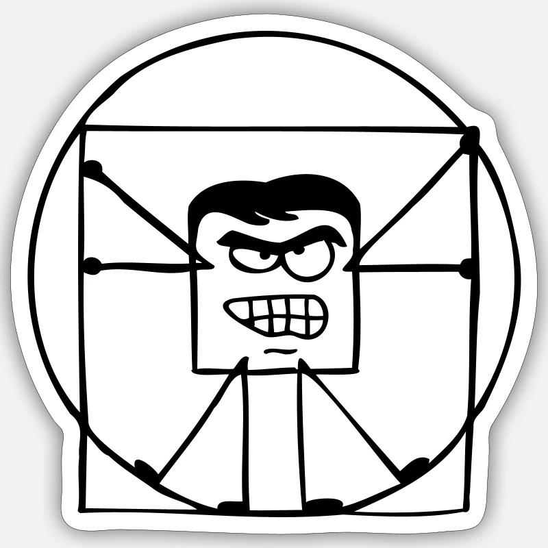Cube-O-Nardo - Sticker taille S (10 x 10 cm) - blanc mat