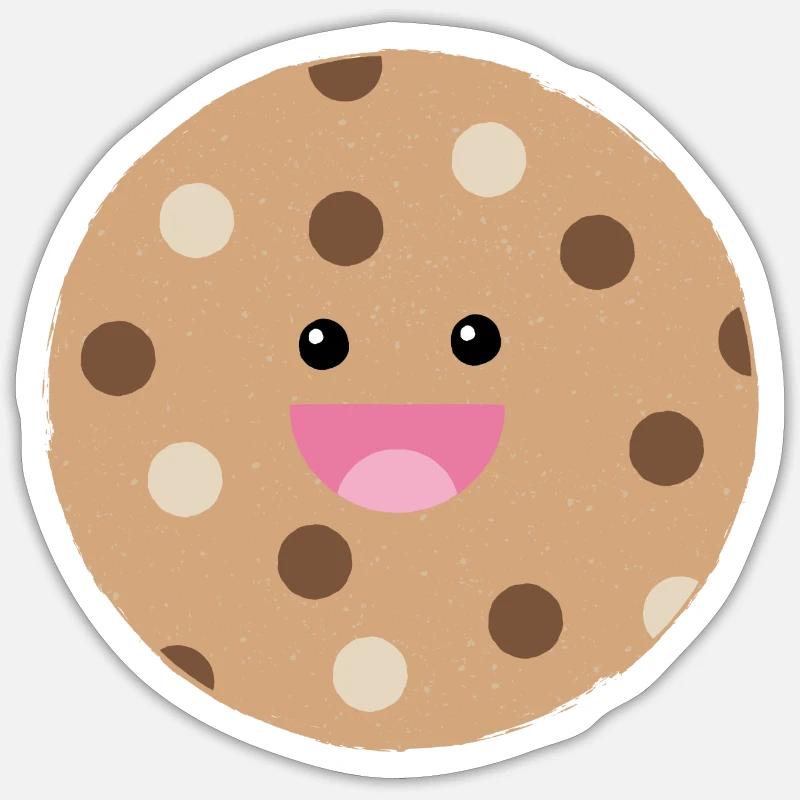 cookie - Sticker size S (10 x 10 cm) - white matte
