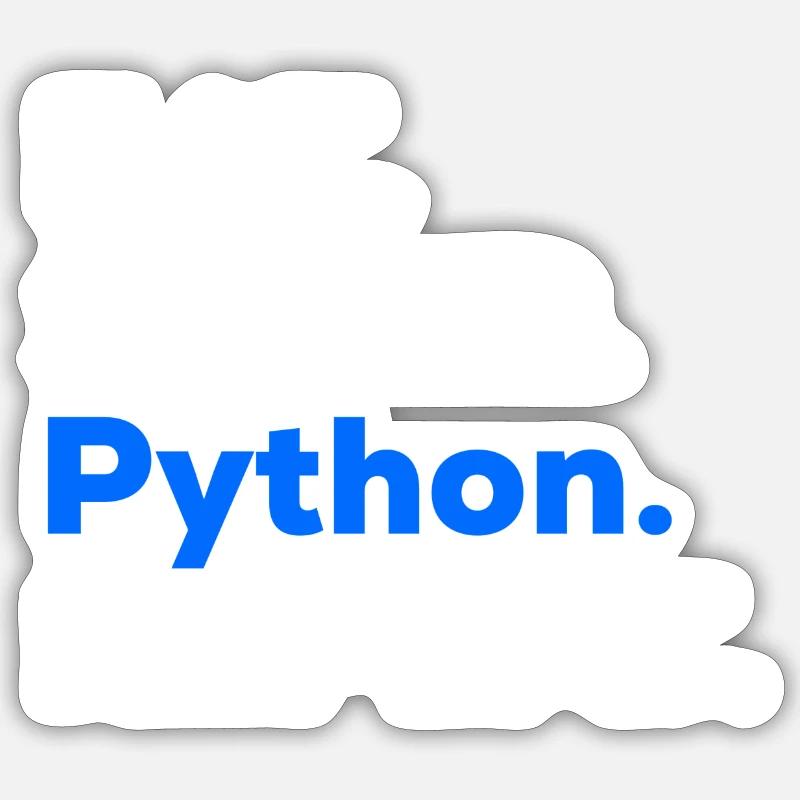 Eat Sleep Python Repeat Sticker size S (10 x 10 cm)