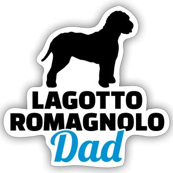 Lagotto Romagnolo - Sticker Größe S (10 x 10 cm) - Mattweiß - Vorne