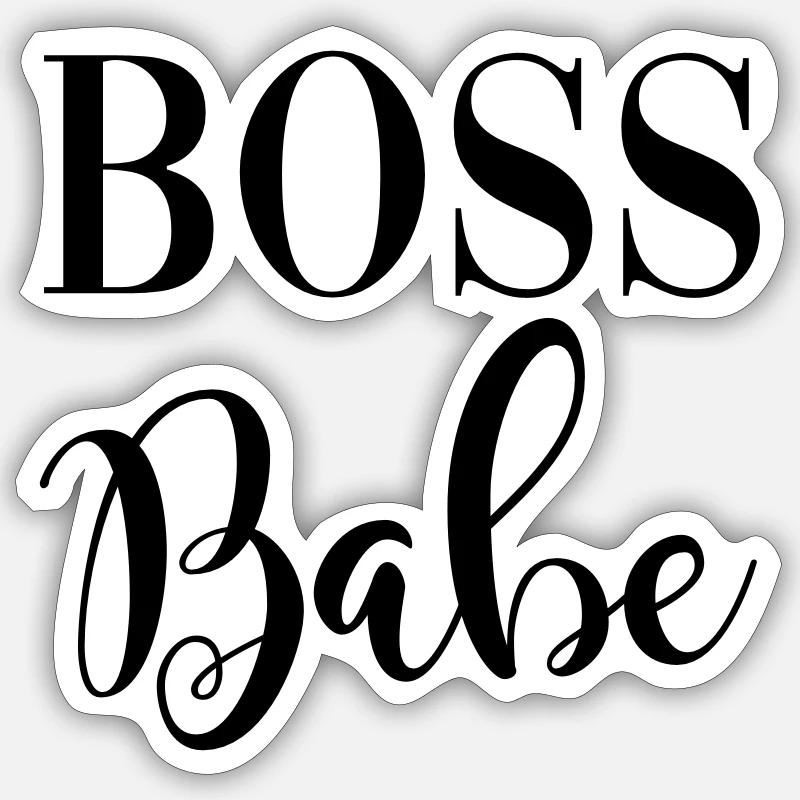 Boss Babe Sticker Größe S (10 x 10 cm)