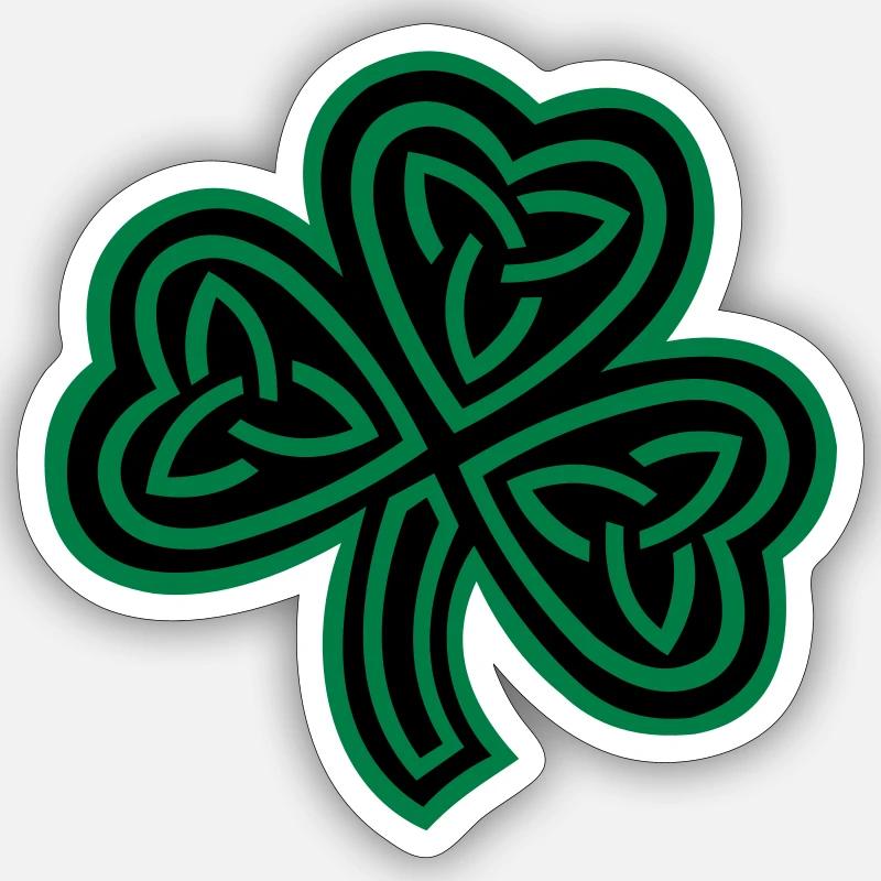 celtic shamrock trinity Sticker size S (10 x 10 cm)