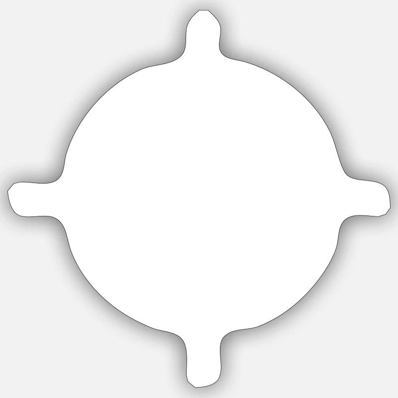 target - Sticker size S (10 x 10 cm) - white matte
