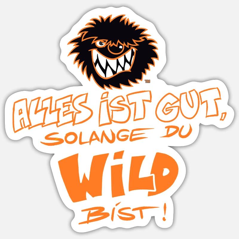 The Wild Guys Dire Devise avec Logo Sticker taille S (10 x 10 cm)