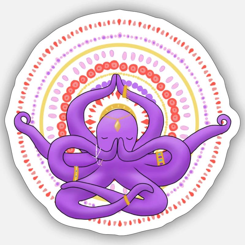Octoberuddha Sticker taille S (10 x 10 cm)