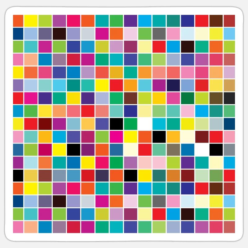 Couleurs Sticker taille S (10 x 10 cm)