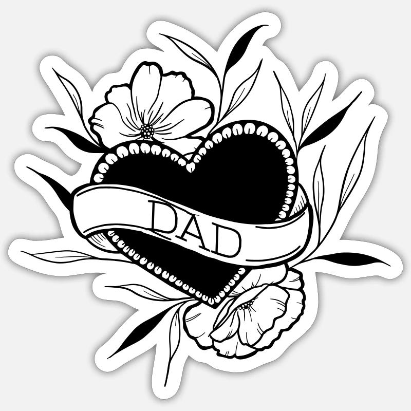 Dad Sticker Größe S (10 x 10 cm)