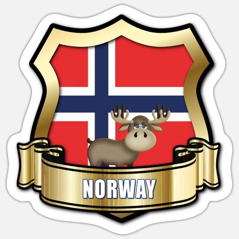Norvegia Sticker formato S (10 x 10 cm)