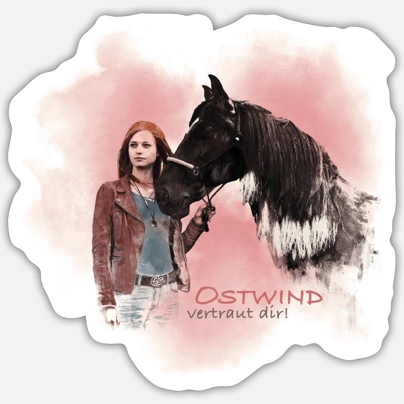 Ostwin Der Große Orkan Ostwind Vertraut Dir! Mika Sticker Größe S (10 x 10 cm)