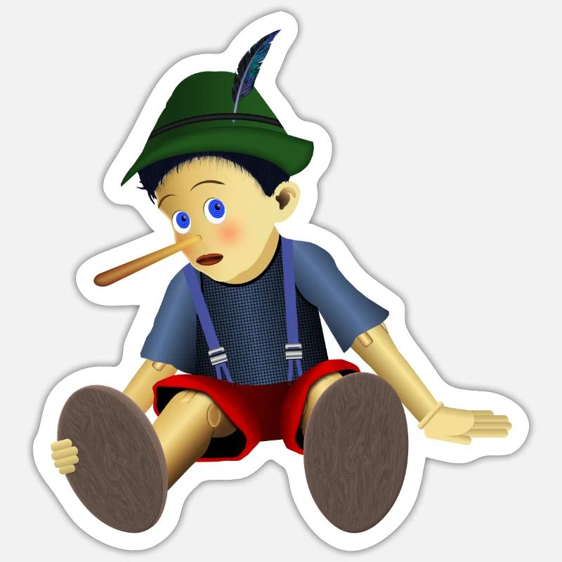 liar - Sticker size S (10 x 10 cm) - white matte