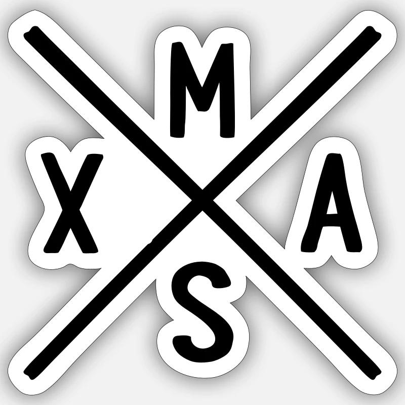 Xmas Sticker Größe S (10 x 10 cm)