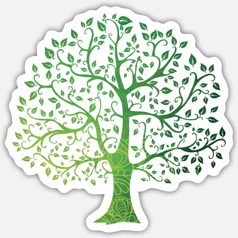 Nature - Sticker taille S (10 x 10 cm) - blanc mat