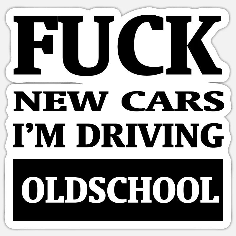 Car Auto - Sticker Größe S (10 x 10 cm) - Mattweiß