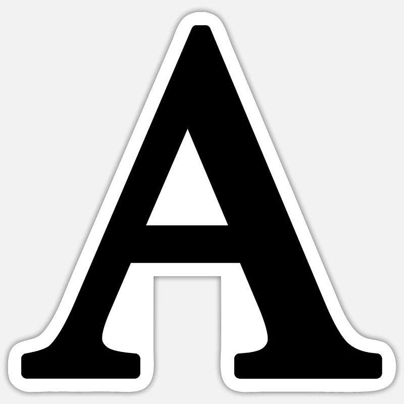Letter A - Oversize Sticker size S (10 x 10 cm)