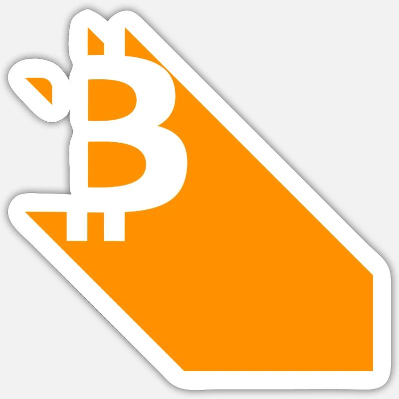 Bitcoin bat - Sticker size S (10 x 10 cm) - white matte