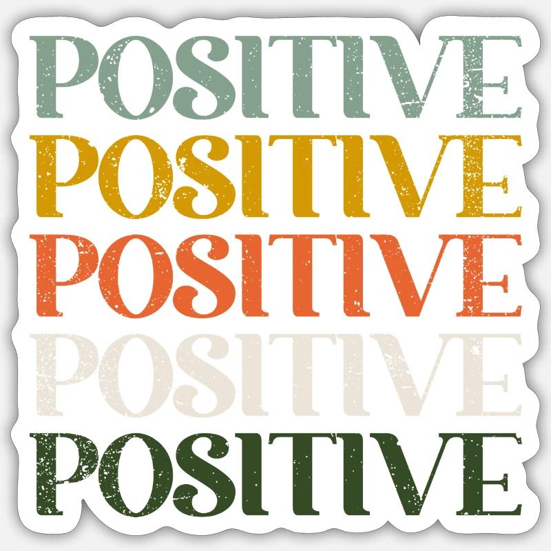 Positiv Sticker Größe S (10 x 10 cm)