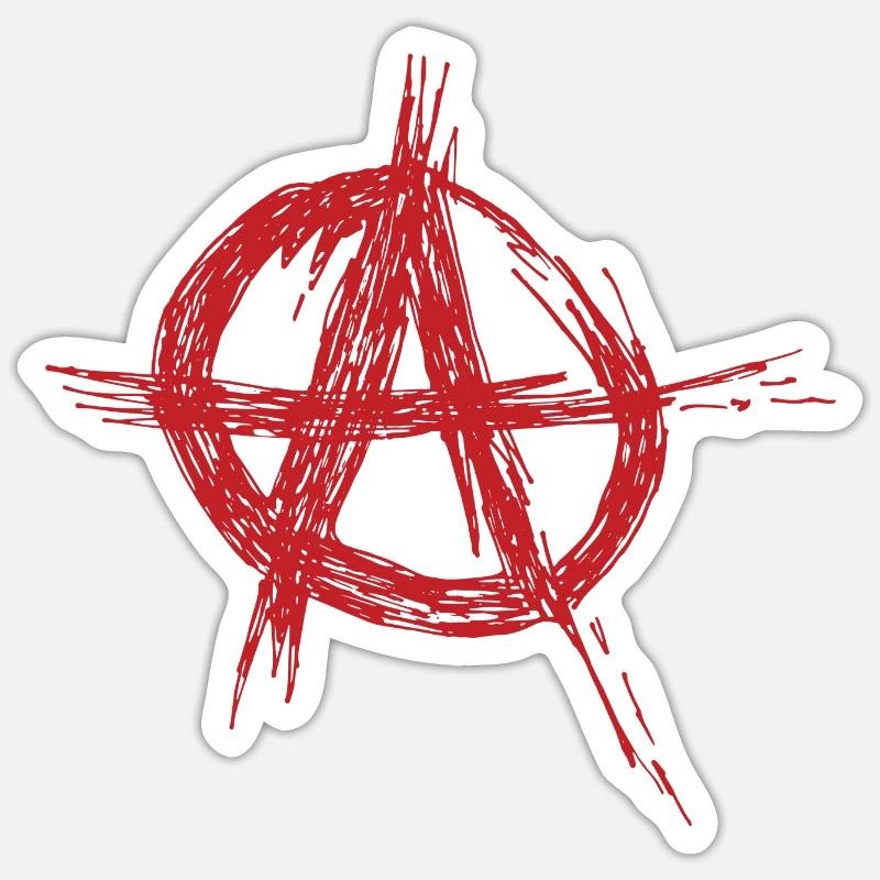 Anarchy - Sticker size S (10 x 10 cm) - white matte