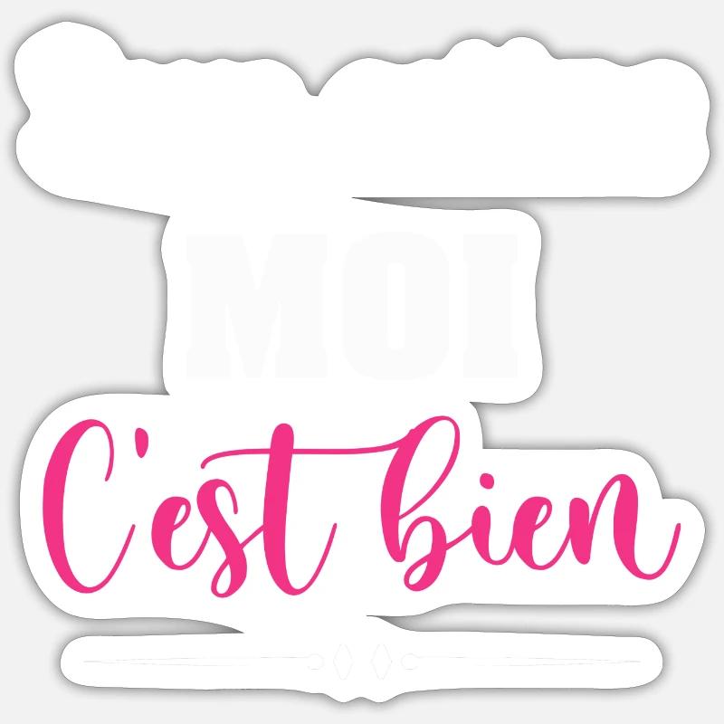 Underestimate me it's good - Sticker size S (10 x 10 cm) - white matte