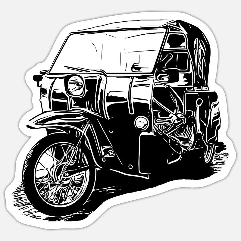 Krause Duo - Sticker taille S (10 x 10 cm) - blanc mat