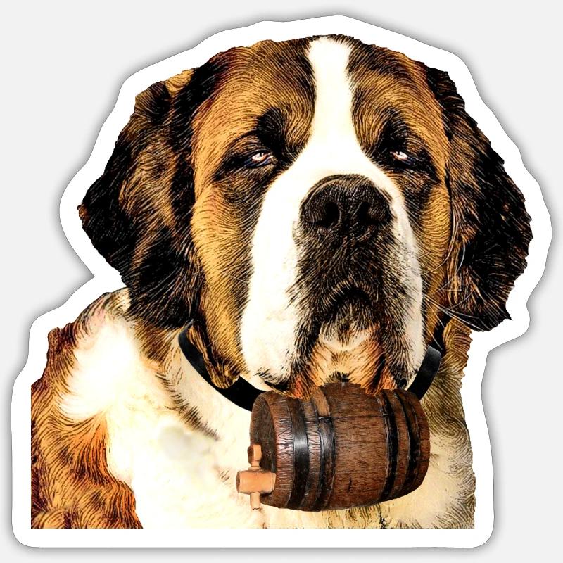 Saint Bernard 2 Sticker size S (10 x 10 cm)