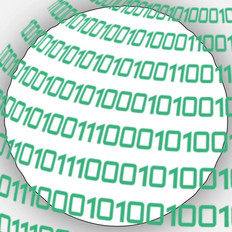 Binary Code Code Computer Science Nerd Student Gift Sticker size S (10 x 10 cm)