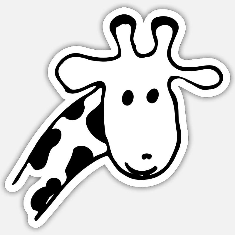 Girafe Sticker taille S (10 x 10 cm)