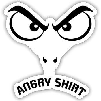 evil eye - Sticker size S (10 x 10 cm) - white matte - Front