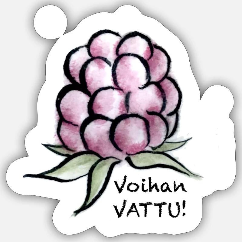 Oh, ja, ja! - Sticker Größe S (10 x 10 cm) - Mattweiß