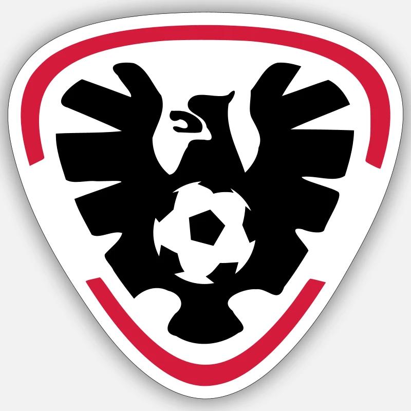 Austria Football Eagle - Sticker size S (10 x 10 cm) - white matte