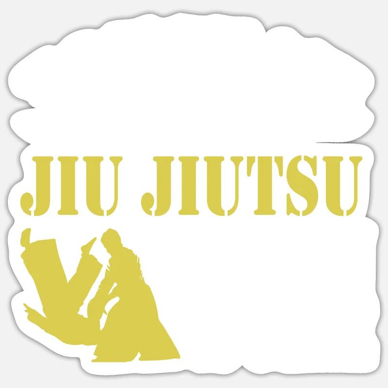 Jiu Jitsu - Sticker size S (10 x 10 cm) - white matte