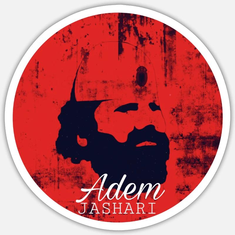 AdemJashari - Sticker size S (10 x 10 cm) - white matte