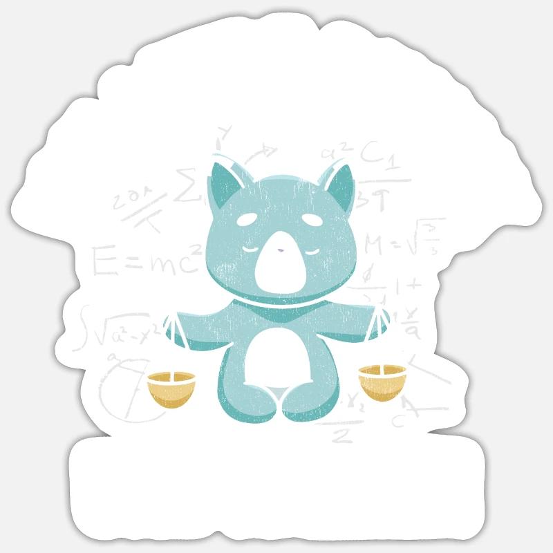 Physik Physiker Nerd Sticker Größe S (10 x 10 cm)