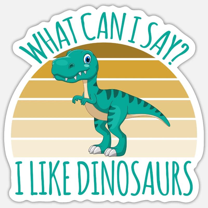 Dino Dinosaurier Urzeit Echse Sticker Größe S (10 x 10 cm)