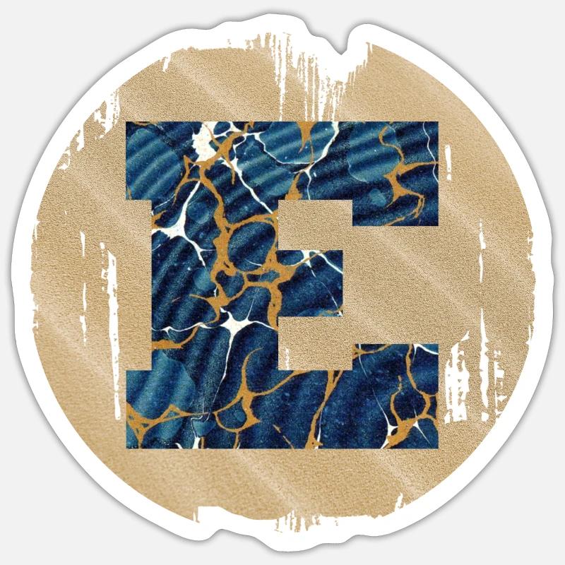 e 16 e - Sticker taille S (10 x 10 cm) - blanc mat