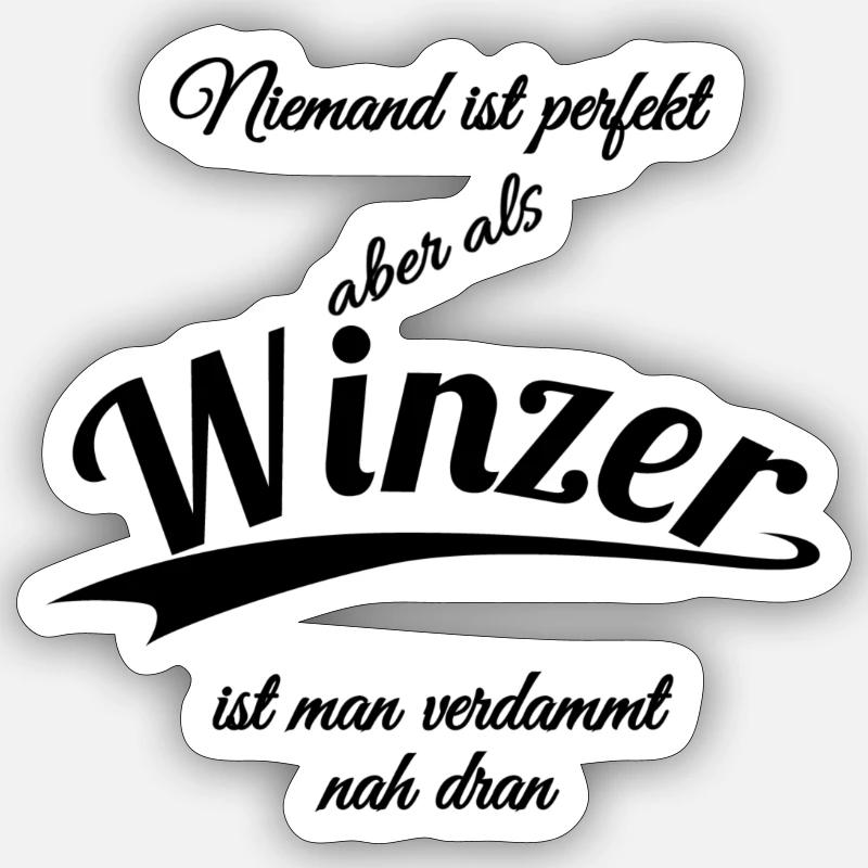Winzer Sticker Größe S (10 x 10 cm)