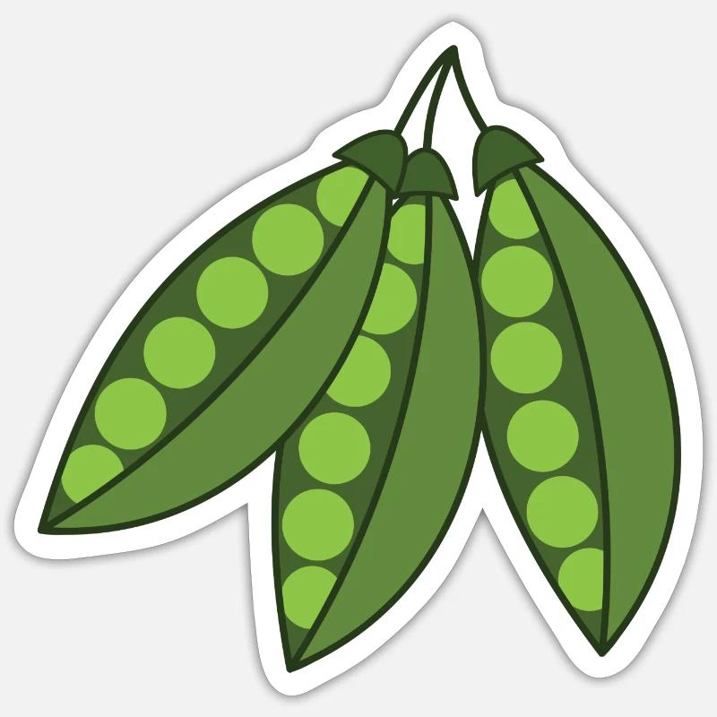 Peas Sticker size S (10 x 10 cm)