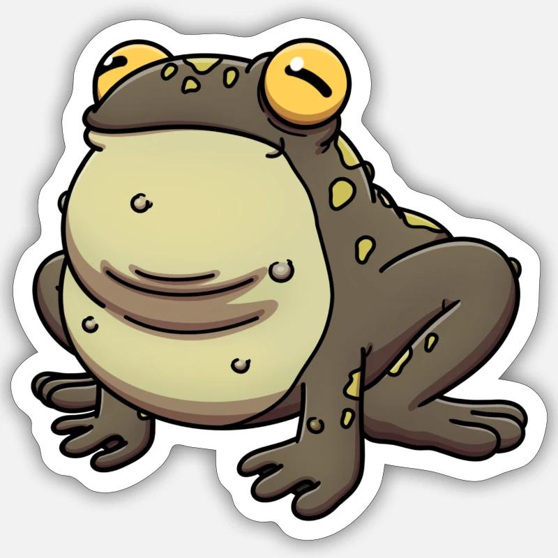 Kröte/Frosch Sticker Größe S (10 x 10 cm)